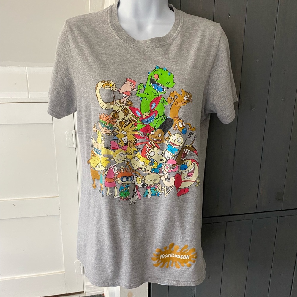 3/$15 Sale - Nickelodeon 90s Gray T-Shirt - Size S